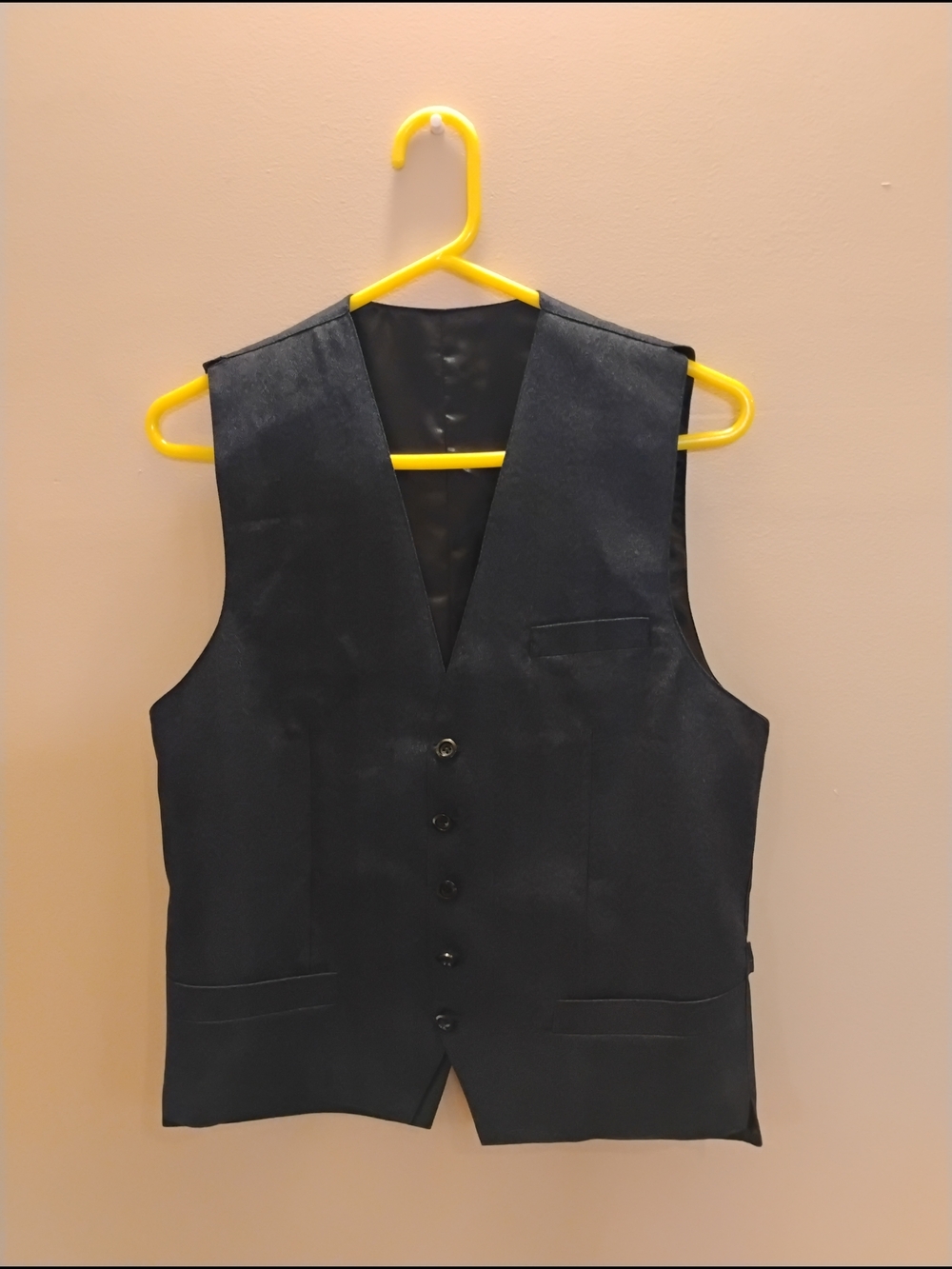 Vest - Classic Men's Black Tailored Suit Waistcoat